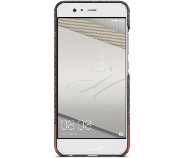 Etui skóra-filc do Huawei P10 brązowe - 352195 - zdjęcie 4